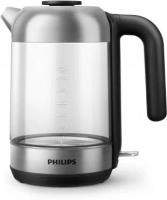 Чайник электрический Philips HD9339/80 1.7л. 2200Вт прозрачный/нержавеющая сталь (корпус: стекло)