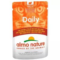 Влажный корм для кошек Almo Nature Daily, с курицей, с уткой (кусочки в желе)