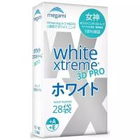Отбеливающие полоски MEGAMI WHITE XTREME 3D PRO для чувствительных зубов, 28 шт