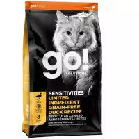 Корм для кошек GO! Sensitivities Limited Ingredient беззерновой, при чувствительном пищеварении, с уткой 1.36 кг