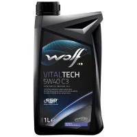 Синтетическое моторное масло Wolf Vitaltech 5W40 PI C3, 1 л, 1 шт