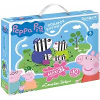 Пазл Origami Peppa Pig Семья Зебр (01539), элементов: 24 шт