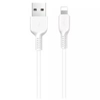 Белый усиленный USB-кабель Lightning Hoco X20 2.4A 1m