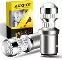 Светодиодная лампа с линзой AUXITO 1157 P21/5W цоколь BAY15d 2шт Canbus Белый свет LED автомобильная