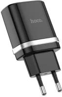 Сетевое зарядное устройство Hoco C12Q Smart, черный