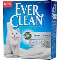 EVER CLEAN TOTAL COVER наполнитель комкующийся для туалета кошек с микрогранулами двойного действия (6 л)