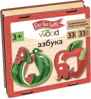 Игра развивающая из дерева"Азбука" в деревянной коробке Far far land Wood