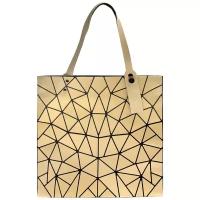 Сумка женская Musaa Geometric bags Tote, желтая