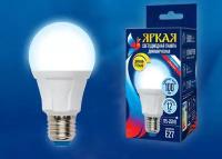 LED-A60 12W-6500K-E27-FR-DIM PLP01WH Лампа светодиодная. диммируемая. Форма А. матовая. Серия Яркая. Дневной свет 6500K. UL-00004288