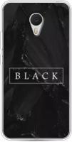 Силиконовый чехол "Black цвет" на Meizu M3 / Мейзу М3