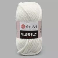 Пряжа для вязания YarnArt 'Allegro Plus' 100гр 110м (16% шерстъ, 28% полиамид, 56% акрил) (700 белый меланж), 5 мотков