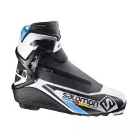 Лыжные ботинки Salomon RS Carbon Prolink 390831 NNN (черный/белый/синий) 2017-2018
