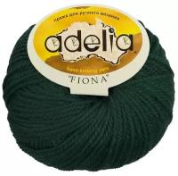 Пряжа ADELIA FIONA 50% шерсть, 50% акрил 10 шт. х 50 г 90 м +- 3 м №631 т.зеленый