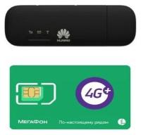 Модем Huawei E8372-320 с безлимитной сим-картой Мегафон 550 руб/мес