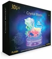 9052A 3D Crystal Puzzle Гороскоп Лев со светом 42 детали