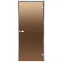 Дверь для турецкой парной Harvia 9х21 (стеклянная, бронза, коробка алюминий), DA92101