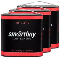 Батарейка квадратная 4.5V 3R12 SmartBuy, 3 шт