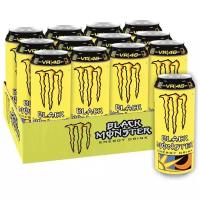 Энергетический напиток Black Monster The Doctor Блэк монстр желтый, 0,449 л х 12 шт