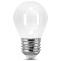 Лампа светодиодная gauss, LED Filament Globe Opal 105202105 E27, G45, 5Вт, 2700К