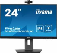 Монитор Iiyama 23.8" ProLite XUB2490HSUC-B5 черный IPS LED 16:9 HDMI M/M Cam матовая HAS Piv 250cd 178гр/178гр 1920x1080 60Hz VGA DP FHD USB 4.9к