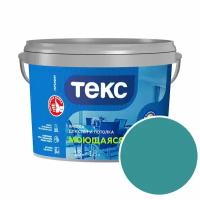 Краска моющаяся Текс Профи RAL 5018 (Бирюзово-синий - Turquoise blue) 1,8 л