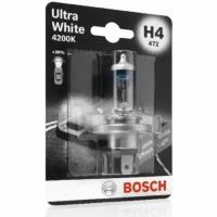 Лампа Bosch Н4 Ultra White 4200K, 1 шт, 1987301089