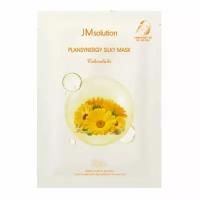 JMSolution~Успокаивающая тканевая маска с календулой~Plansynergy Silky Mask Calendula