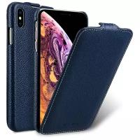 Кожаный чехол Melkco для Apple iPhone Xs Max 6.5" - Jacka Type - темно-синий