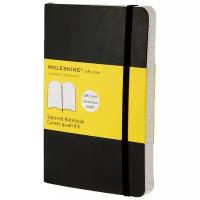 Записная книга Moleskine Classic Soft Pocket 90x140, 96 листов 385248QP612, черный, цвет бумаги бежевый