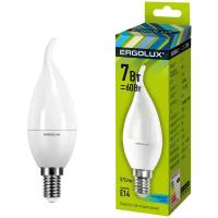 Светодиодная лампа Ergolux LED-CA35-7W-E14-4K