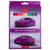 ArtSpace Карандаши цветные Машинки, 36 цветов (229352)