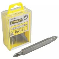 Двухсторонняя отверточная вставка Stanley PH1 PH2 60 мм 1/4" HEX 10 шт. 1-68-784