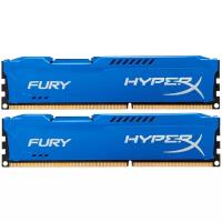 Kingston HyperX FURY Blue CL10 DDR3 4096MBx2 PC12800 1600MHz HX316C10FK2/8