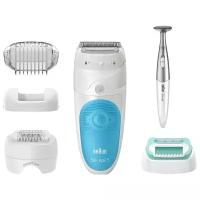 Эпилятор Braun Silk-epil 5 SensoSmart 5-810 + стайлер для линии бикини white/blue