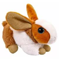 Мягкая игрушка ABtoys Домашние любимцы Кролик коричневый, 15см M5054