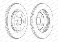 FERODO DDF1635C Диск тормозной SUZUKI GRAND VITARA 05- передн. (мин. 2 шт)