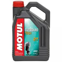 Полусинтетическое моторное масло Motul Outboard Tech 2T, 5 л