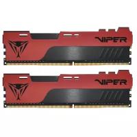 Оперативная память для компьютера 32Gb (2x16Gb) PC4-32000 4000MHz DDR4 DIMM CL20 Patriot Viper Elite II PVE2432G400C0K