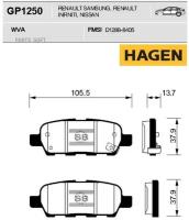 SANGSIN BRAKE GP1250 Колодки тормозные дисковые