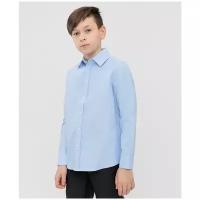 Школьная рубашка Button Blue, размер 122, серый