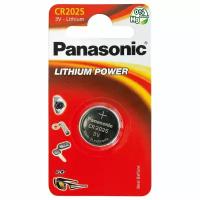 Батарейка литиевая Panasonic Lithium Power CR2025 3В дисковая 1шт