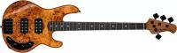 STERLING StingRay HH Poplar Burl Top Amber - Бас-гитара 4 струны