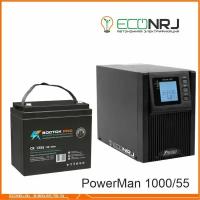 ИБП POWERMAN ONLINE 1000 Plus + восток PRO СК-1255