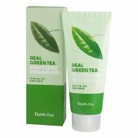 FarmStay Real Green Tea Deep Clear Peeling Gel Отшелушивающий гель с экстрактом зеленого чая