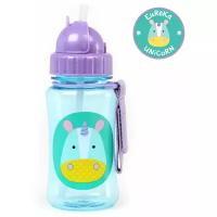 Поильник с трубочкой Skip Hop Zoo Straw Bottle butterfly бабочка