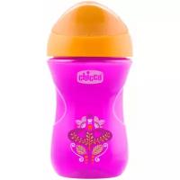 Поильник Chicco Easy Cup, 266 мл розовый/оранжевый