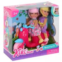 Кукла для девочек, Набор кукол (две малышки), в комплекте скутер, аксессуары, в/к 16*7,5*16 см