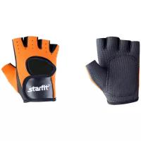 Перчатки для фитнеса Starfit SU-107, оранжевый/черный