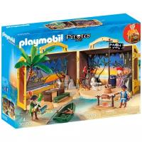 Набор с элементами конструктора Playmobil Pirates 70150 Пиратский остров