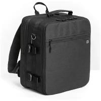 Рюкзак-трансформер сумка для ручной клади Pobedabags Black Advanced 36x30x27/20